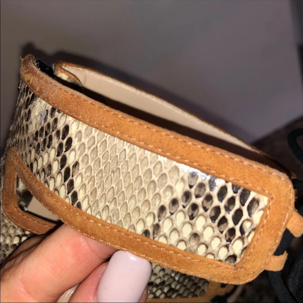 Birman Python Gladiator Sandals 37 Euc - image 3